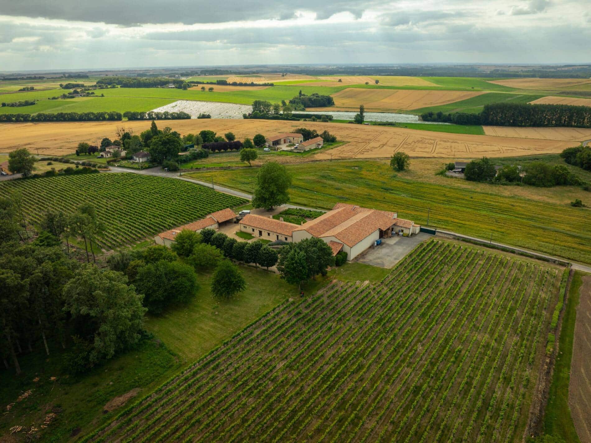 Vue aérienne du Domaine de Villemont
