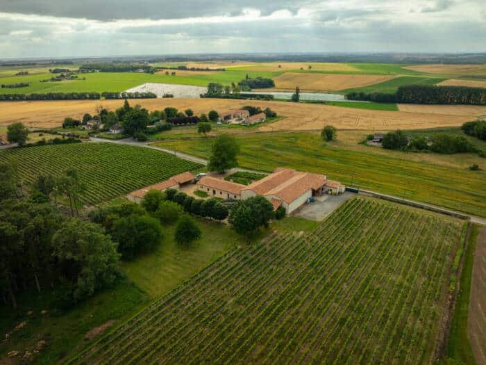 Vue aérienne du Domaine de Villemont