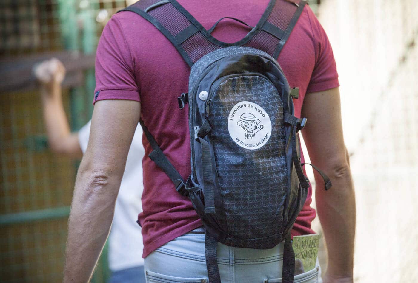 Le sac à dos est fortement recommander pour la visite de la Vallée des Singes