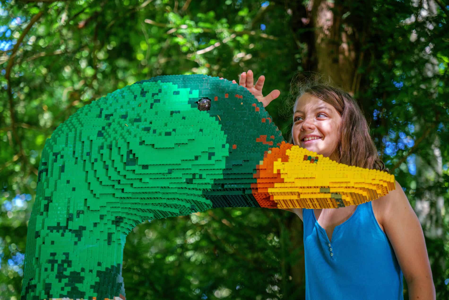 Canard en briques LEGO au Château de Monthoiron