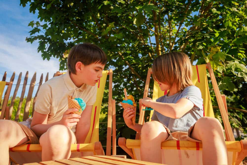 An ice cream at Guinguette Pictave