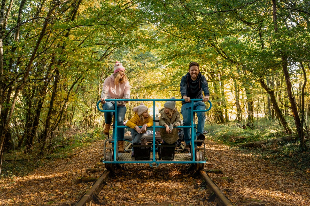 Balade en Vélorail à Chauvigny