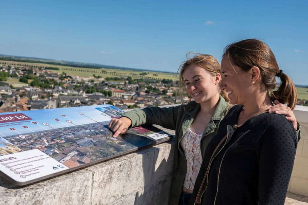 Vue de la Tour carrée de Loudun