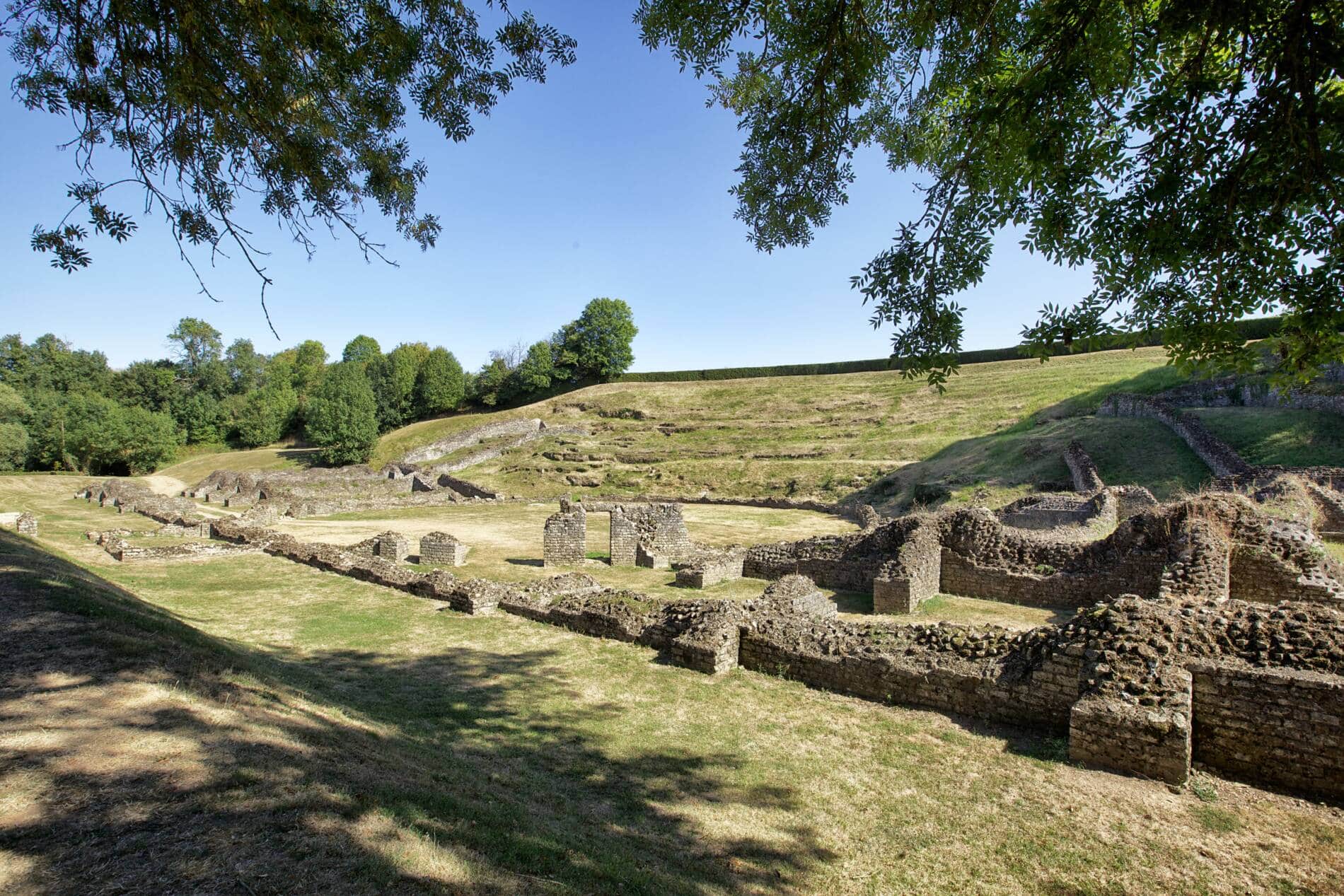 Les vestiges du site gallo-romain de Sanxay
