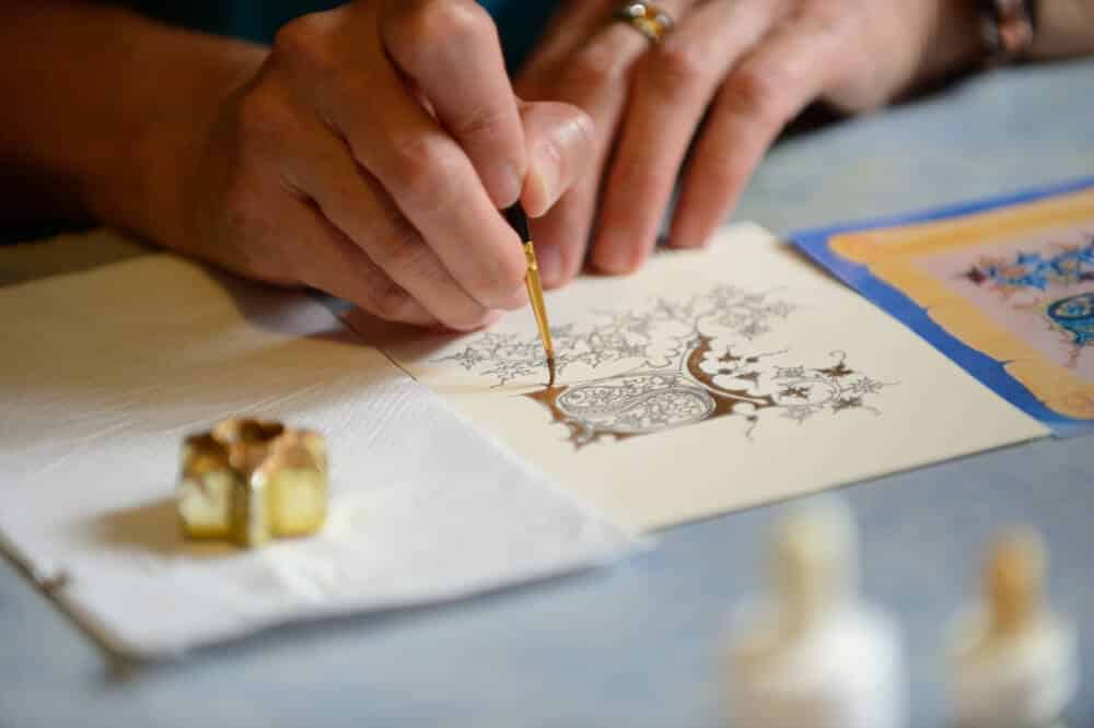 Atelier d'enluminures