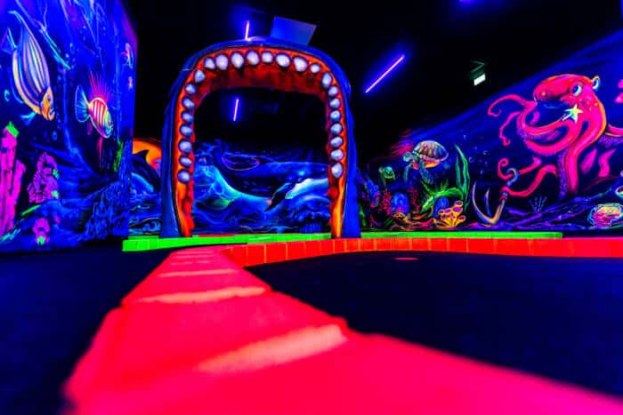 Parcours flurorescent de Goolfy