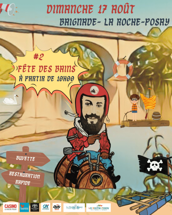 mcg affiche fete des bains 2025 - Tourisme Vienne
