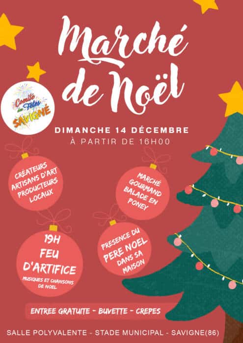 marche de noel de savigne - Tourisme Vienne
