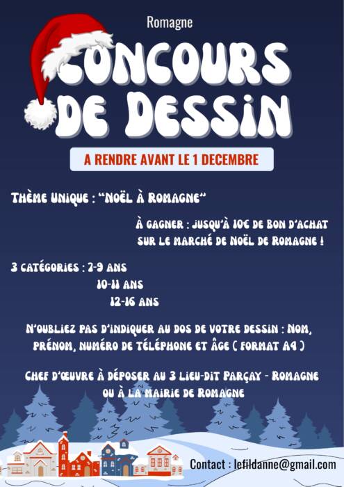 affiche concours de dessin romagne page 0001 - Tourisme Vienne